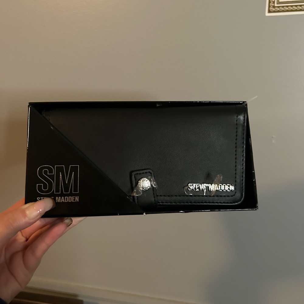 Steve Madden Black Wallet